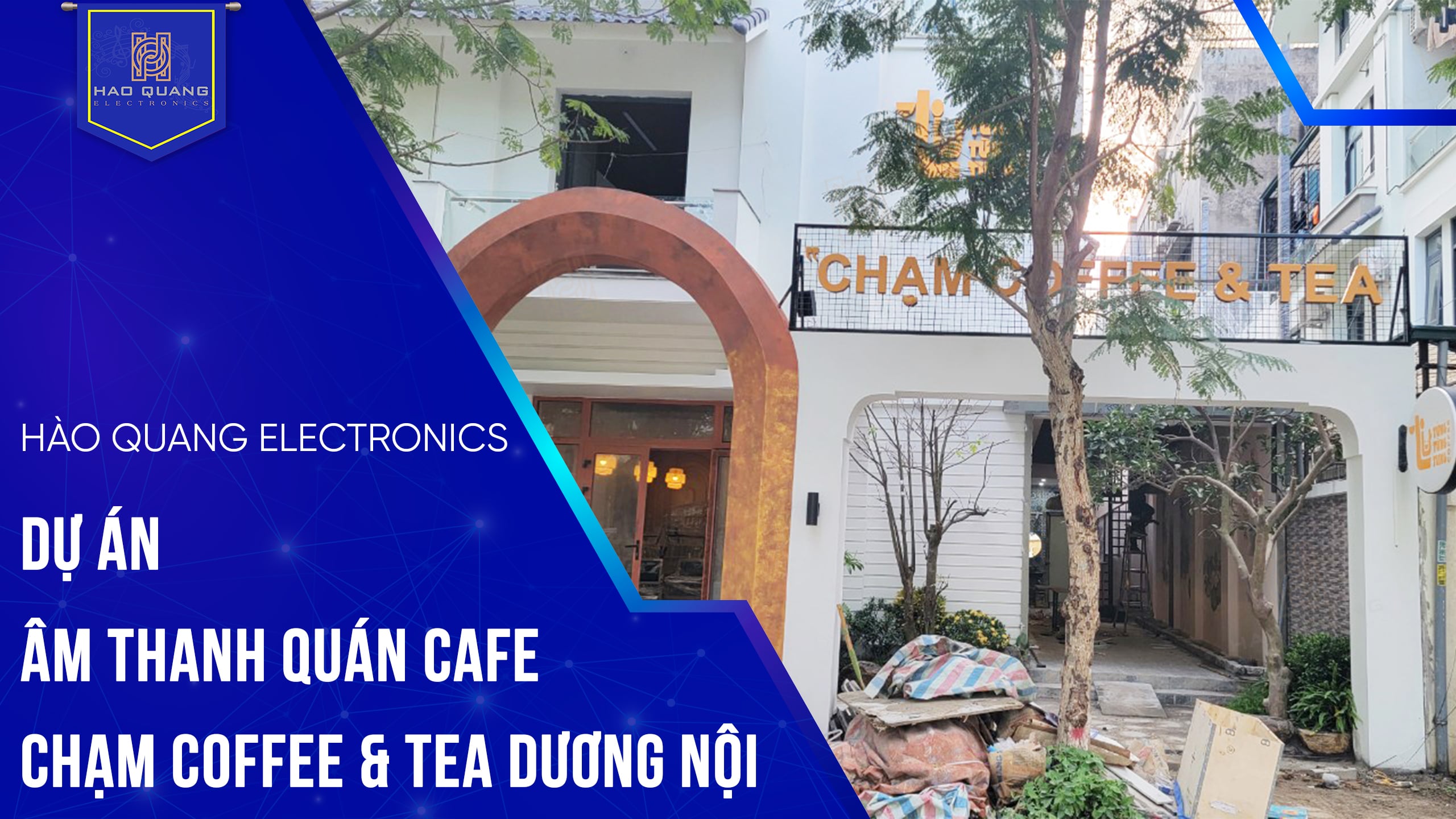 Lắp đặt dự án hệ thống âm thanh quán cafe Chạm Coffee & Tea Dương Nội