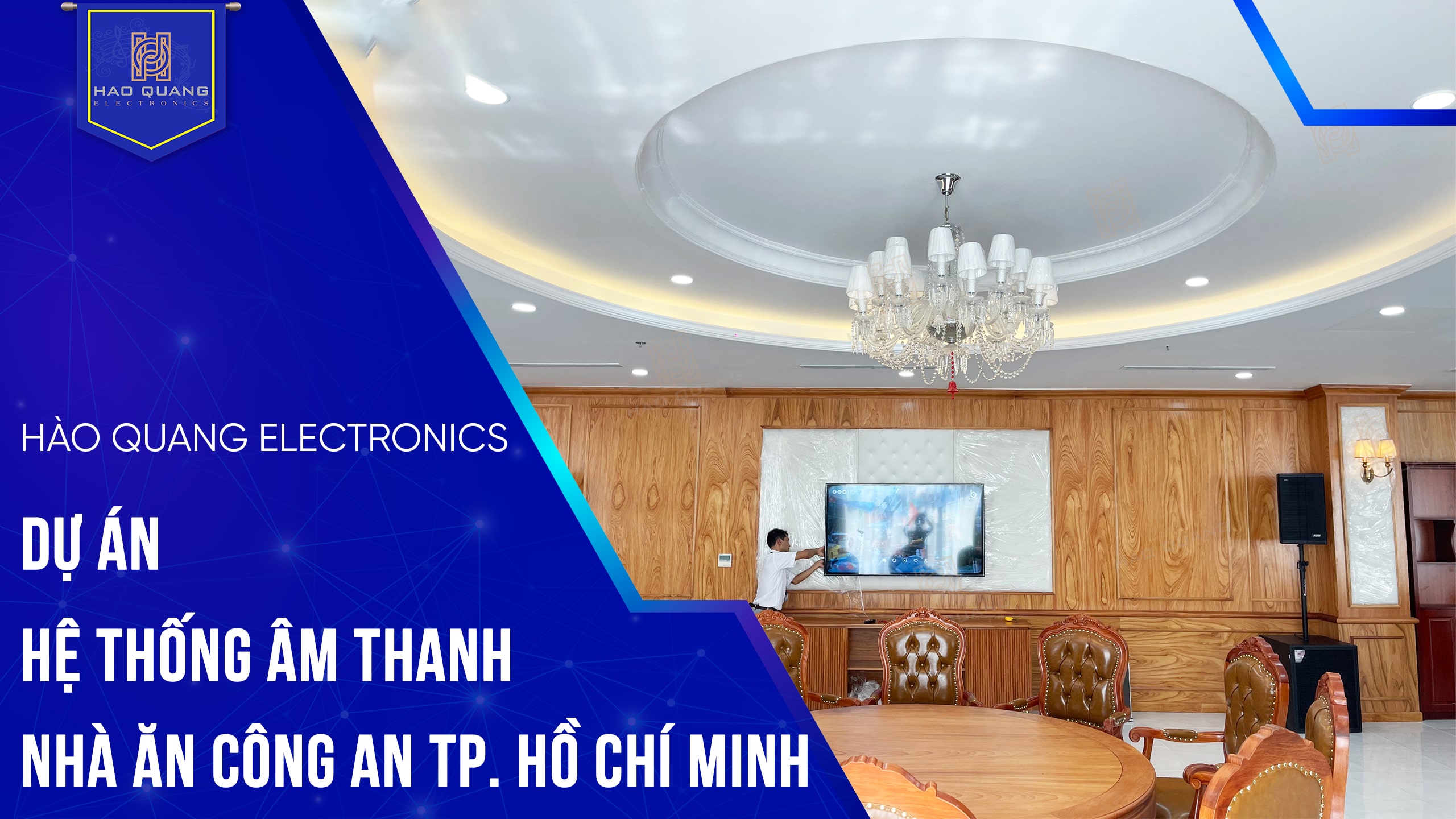 Lắp đặt hệ thống âm thanh cho nhà ăn Công an TP. Hồ Chí Minh