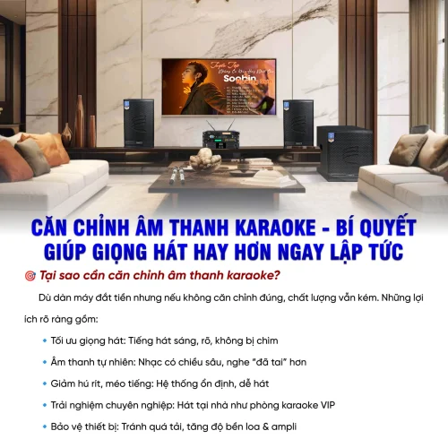 Căn chỉnh âm thanh karaoke có tác dụng gì? Hướng dẫn căn chỉnh âm thanh chuẩn 6 Can chinh am thanh karaoke co tac dung gi Huong dan can chinh am thanh chuan 2 500