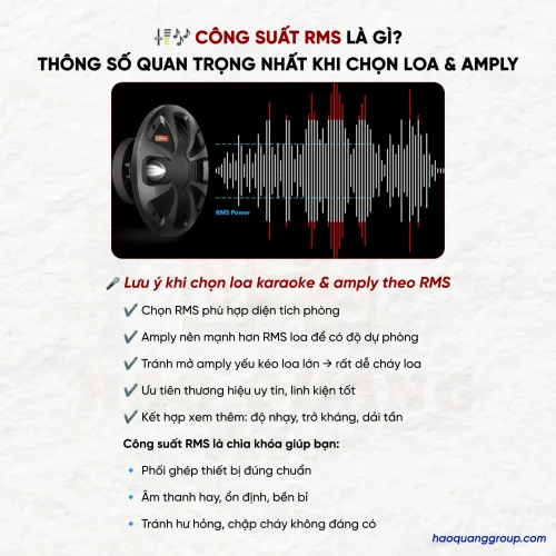 Công suất RMS là gì? Ý nghĩa của công suất RMS khi lựa chọn các thiết bị âm thanh 10 Cong suat RMS la gi Y nghia cua cong suat RMS khi lua chon cac thiet bi am thanh 7 500