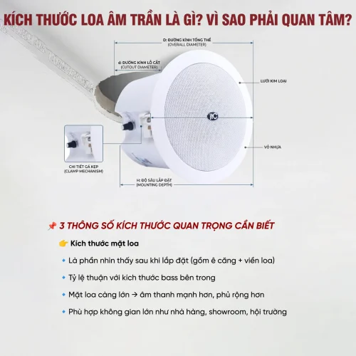 Kích thước loa âm trần là gì? Tại sao cần quan tâm đến kích thước của loa âm trần 12 Kich thuoc loa am tran la gi Tai sao can quan tam den kich thuoc cua loa am tran 1 500