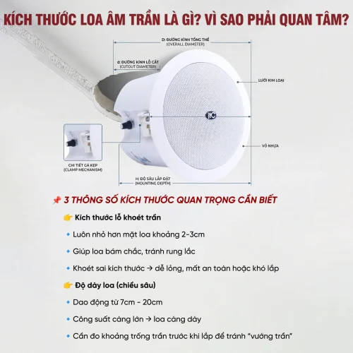 Kích thước loa âm trần là gì? Tại sao cần quan tâm đến kích thước của loa âm trần 13 Kich thuoc loa am tran la gi Tai sao can quan tam den kich thuoc cua loa am tran 2 500