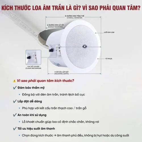 Kích thước loa âm trần là gì? Tại sao cần quan tâm đến kích thước của loa âm trần 14 Kich thuoc loa am tran la gi Tai sao can quan tam den kich thuoc cua loa am tran 3 500