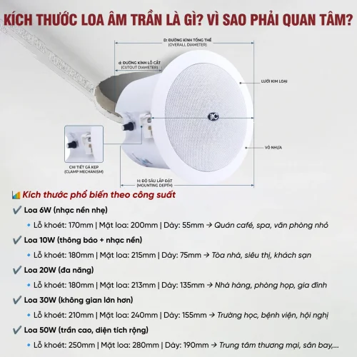 Kích thước loa âm trần là gì? Tại sao cần quan tâm đến kích thước của loa âm trần 15 Kich thuoc loa am tran la gi Tai sao can quan tam den kich thuoc cua loa am tran 4 500