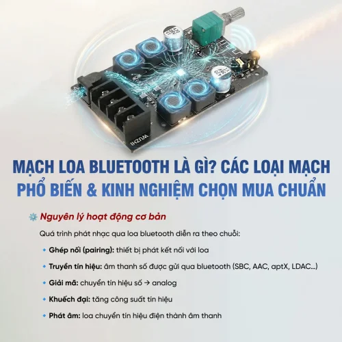 Mạch loa bluetooth là gì? Các loại mạch loa bluetooth phổ biến 9 Mach loa bluetooth la gi Cac loai mach loa bluetooth pho bien 2 500