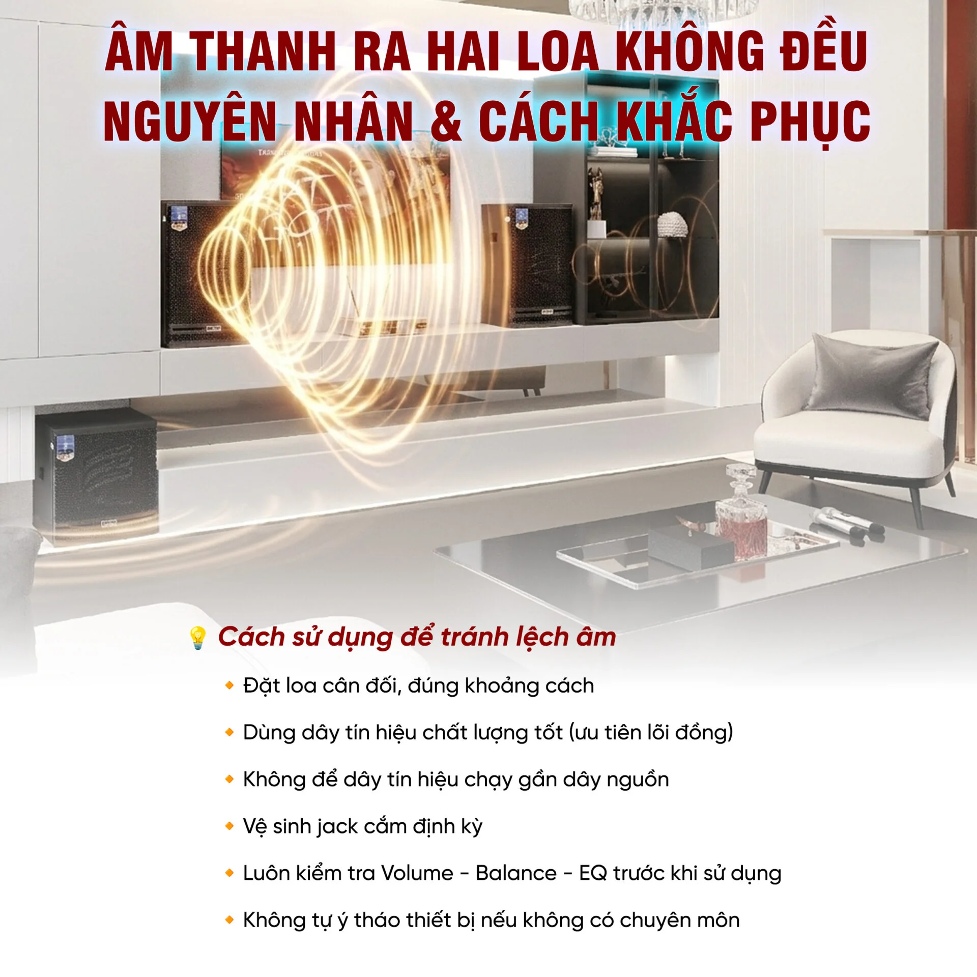 Âm thanh ra hai loa không đều nguyên nhân do đâu? Hướng dẫn cách khắc phục 12 Am thanh ra hai loa khong deu nguyen nhan do dau Huong dan cach khac phuc 5