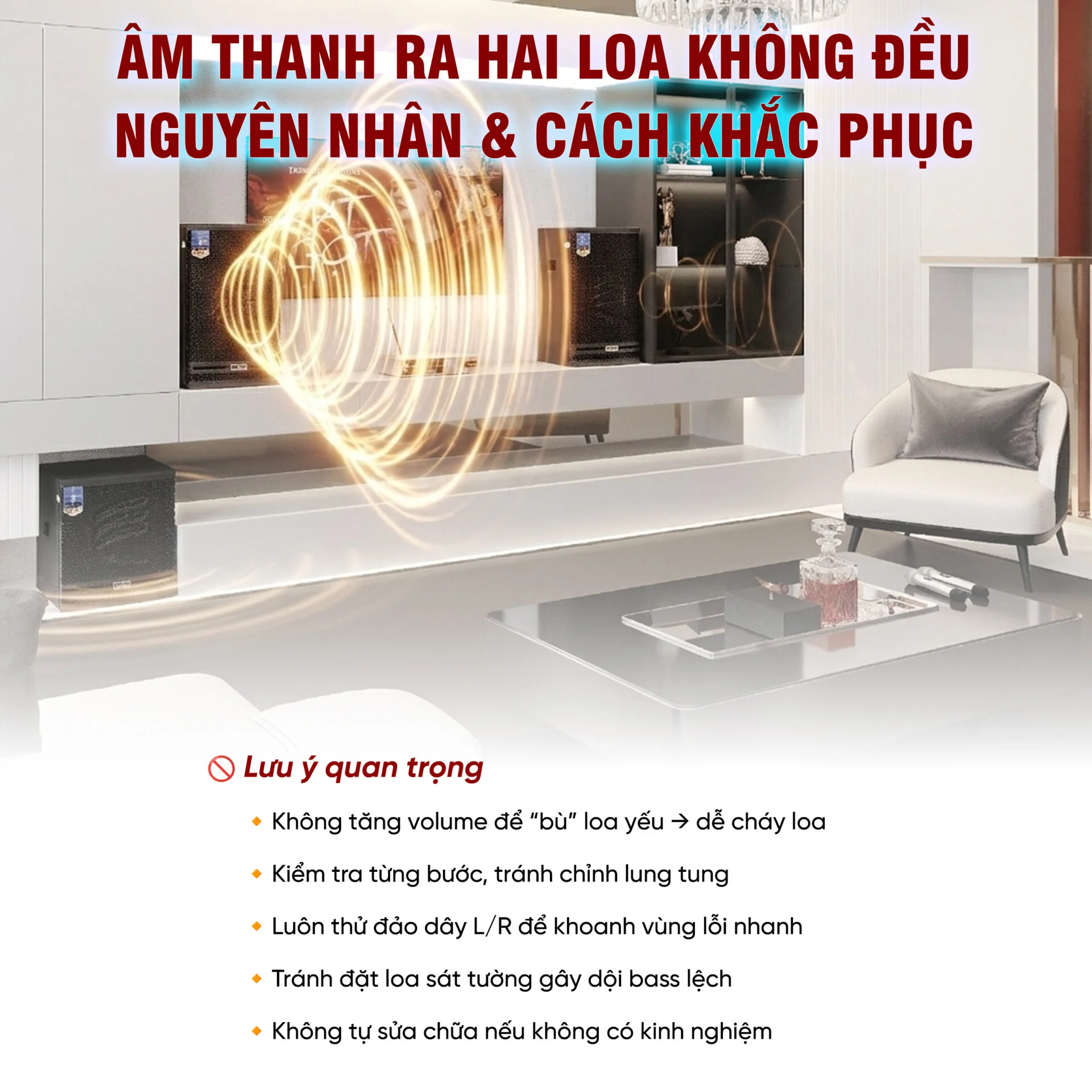 Âm thanh ra hai loa không đều nguyên nhân do đâu? Hướng dẫn cách khắc phục 13 Am thanh ra hai loa khong deu nguyen nhan do dau Huong dan cach khac phuc 6