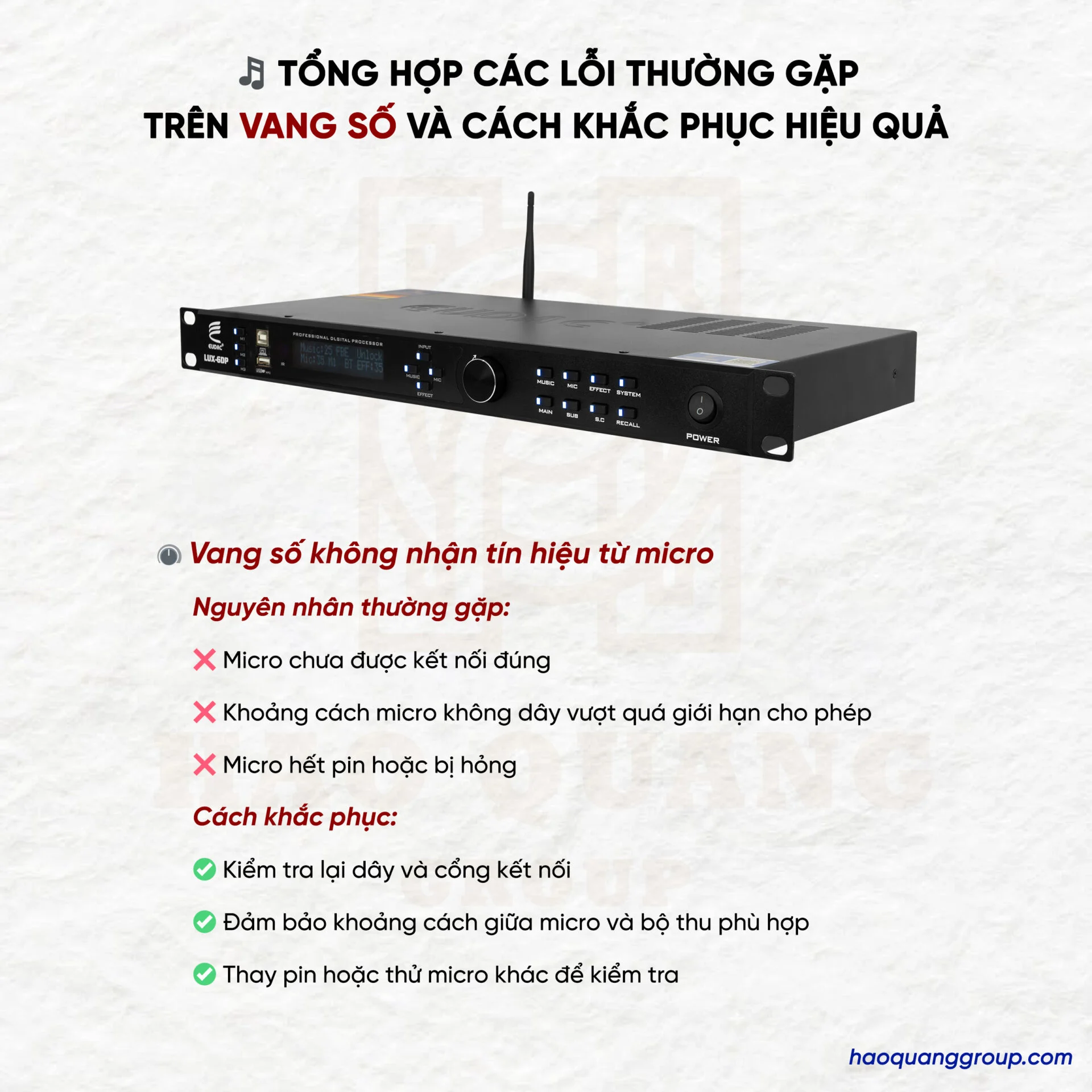 Tổng hợp một số lỗi của vang số và cách khắc phục lỗi của vang số 14 Cac loi thuong gap tren vang so va cach khac phuc hieu qua 7