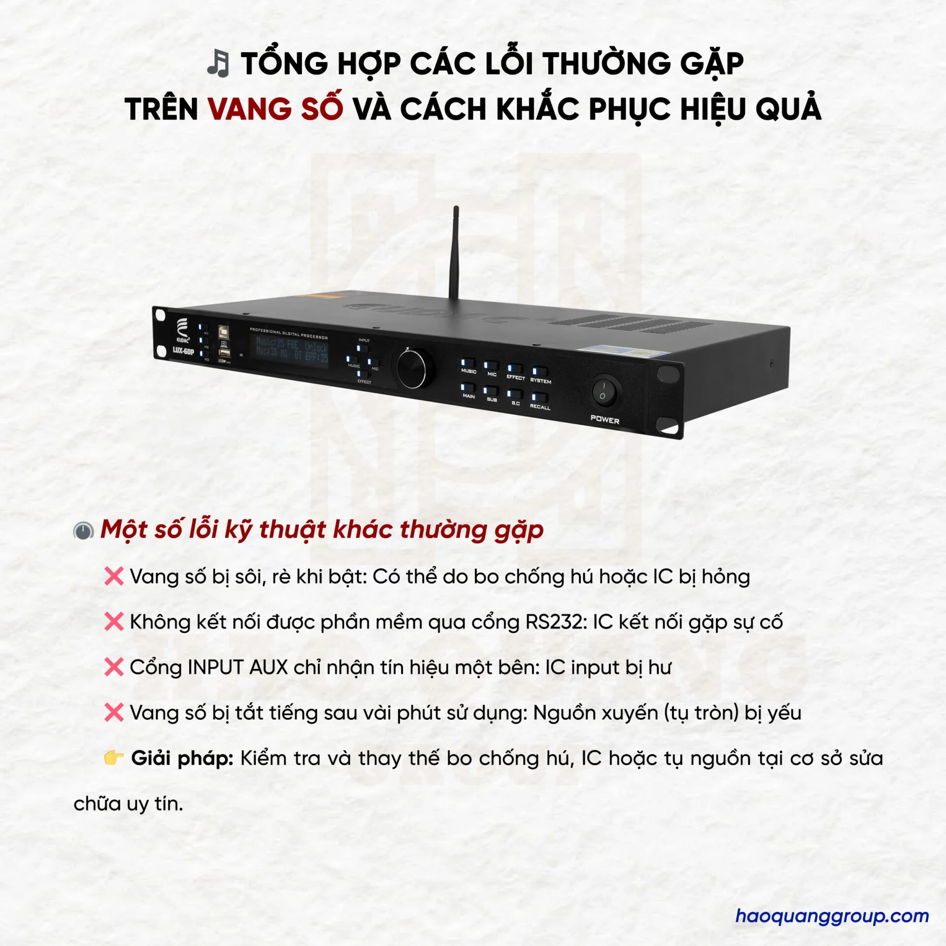 Tổng hợp một số lỗi của vang số và cách khắc phục lỗi của vang số 15 Cac loi thuong gap tren vang so va cach khac phuc hieu qua 8