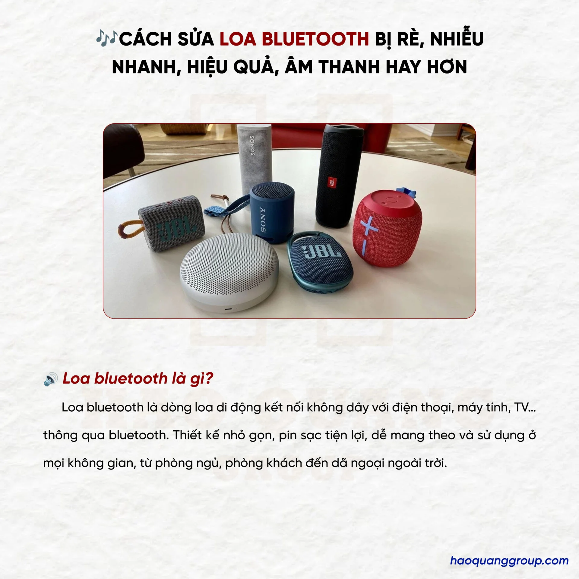 Cách sửa loa bluetooth bị rè, nhiễu nhanh và có chất âm hay nhất 12 Cach sua loa bluetooth bi re nhieu nhanh hieu qua am thanh hay hon 1