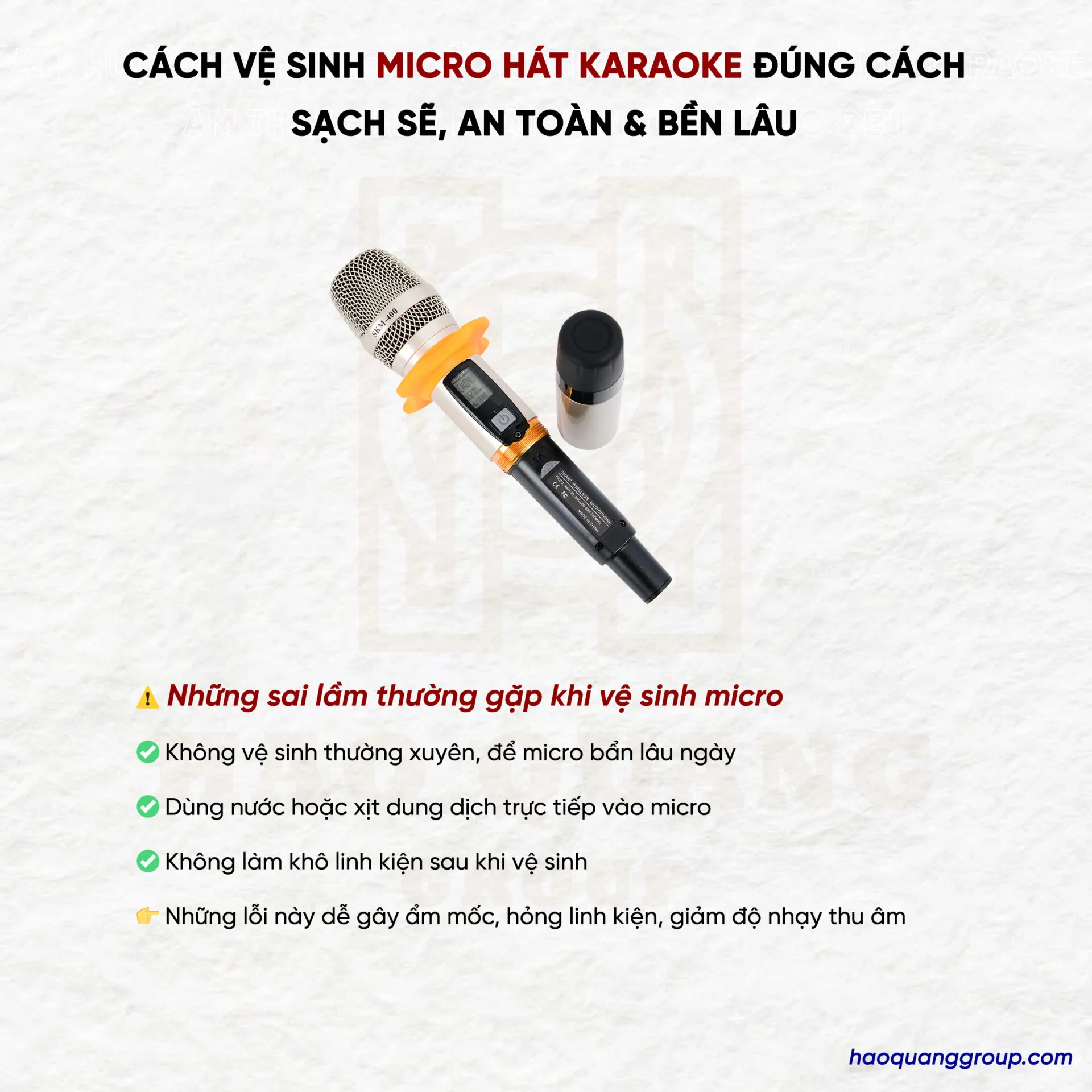 Cách để vệ sinh micro hát karaoke sao cho chuẩn và hiệu quả 11 Cach ve sinh micro hat karaoke dung cach Sach se an toan ben lau 1