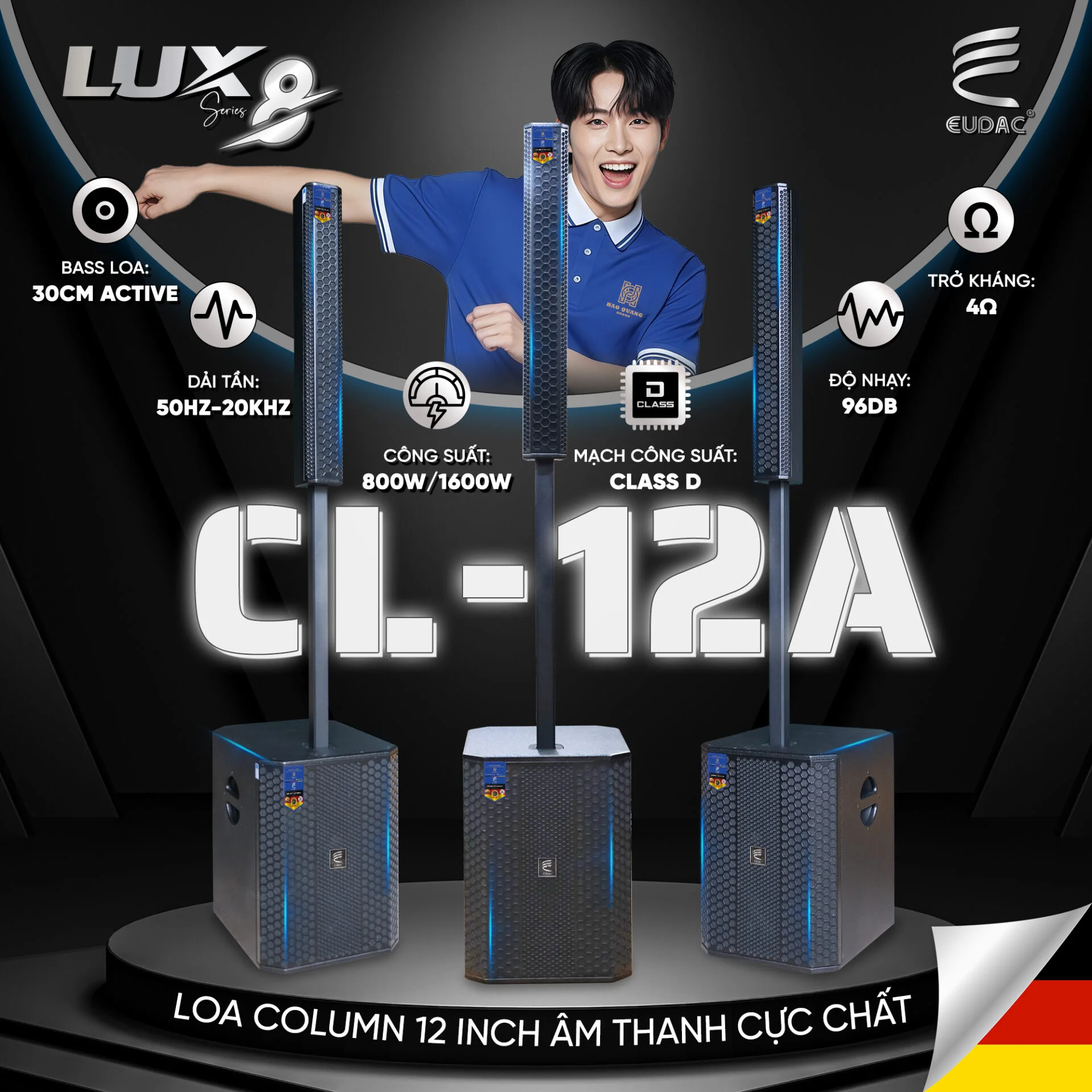 Top Loa DMX Bass 30 Được Ưa Chuộng Nhất Hiện Nay 3 Loa DMX bass 30 DS12+ có thiết kế hiện đại, sang trọng