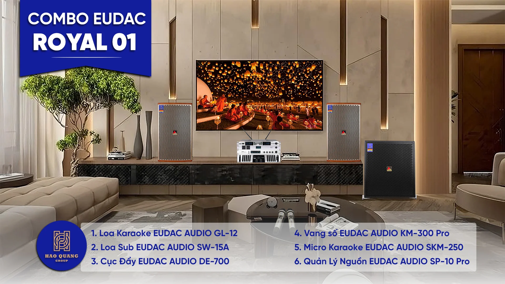 Combo Karaoke EUDAC Audio ROYAL 01 1 Combo Karaoke EUDAC Audio ROYAL 01