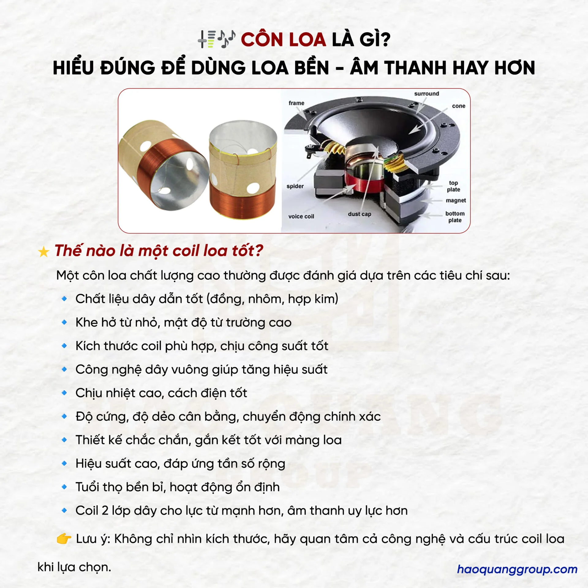 Côn loa là gì? Nguyên lý hoạt động của coil loa và cách thay côn loa tại nhà 12 Con loa la gi Hieu dung de dung loa ben am thanh hay hon 3