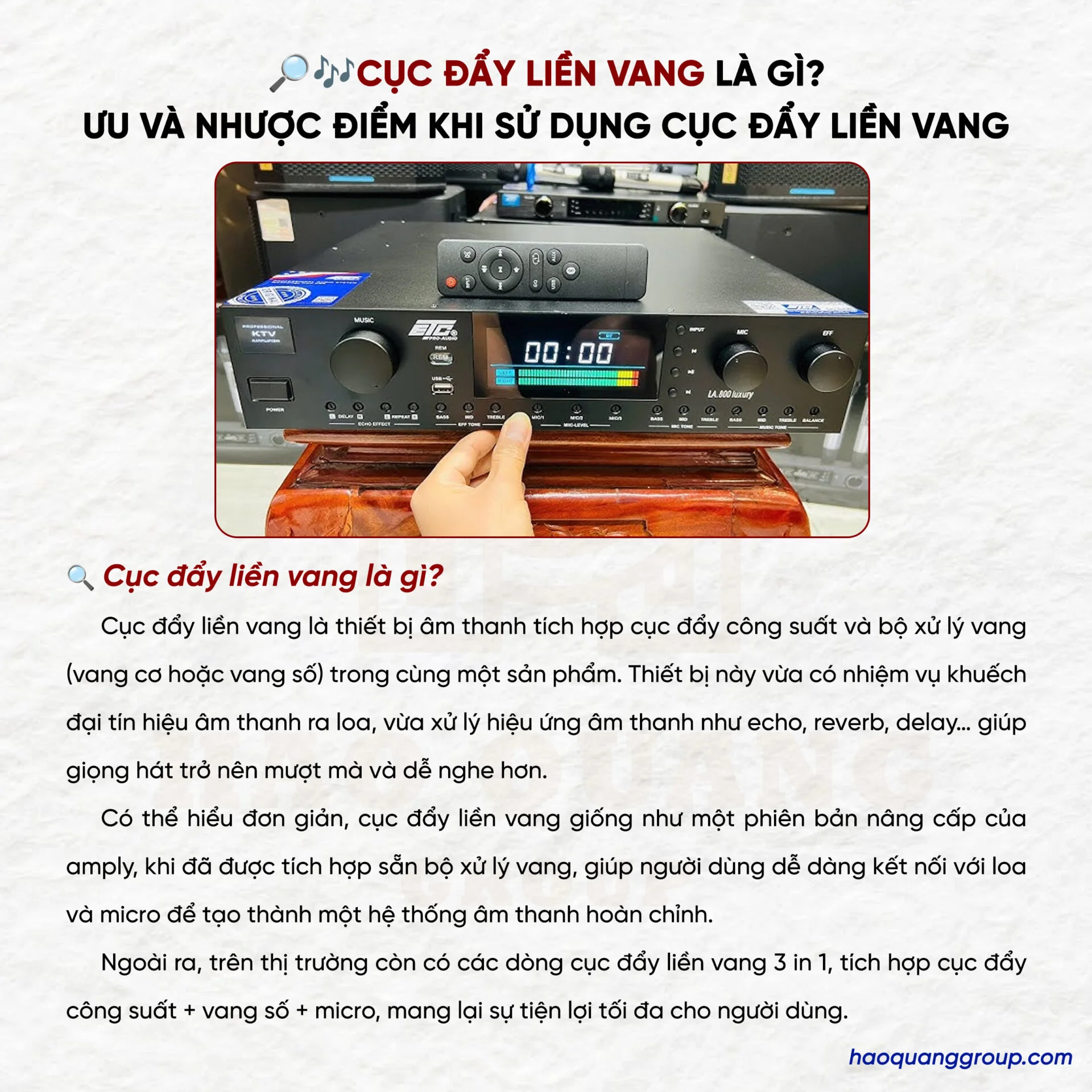 Cục đẩy liền vang là gì? Ưu và nhược điểm khi sử dụng cục đẩy liền vang 4 Cuc day lien vang la gi Uu va nhuoc diem khi su dung cuc day lien vang 1