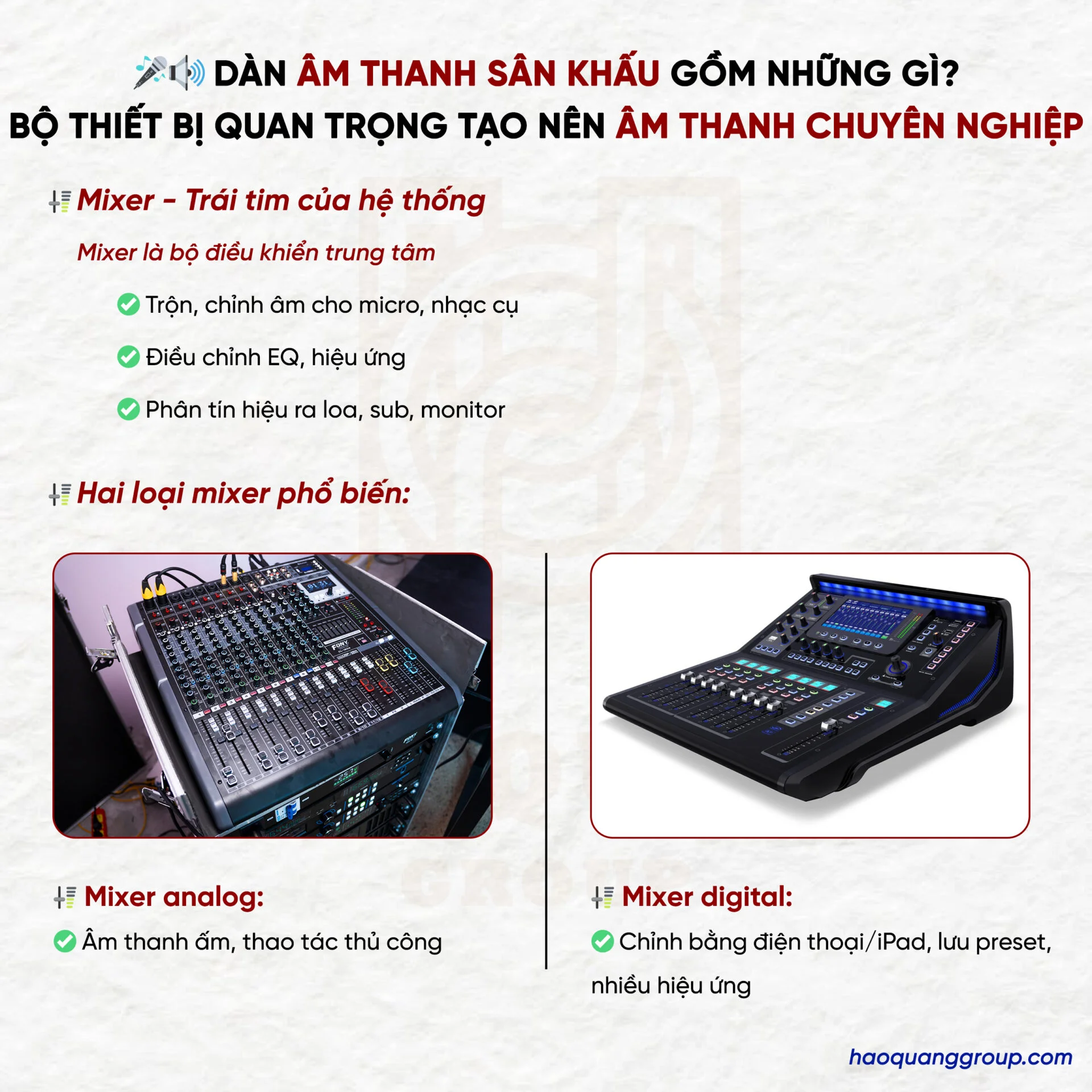 Dàn âm thanh sân khấu gồm những gì? Những thiết bị quan trọng 17 Dan am thanh san khau gom nhung gi. Bo thiet bi quan trong tao nen am thanh chuyen nghiep 5