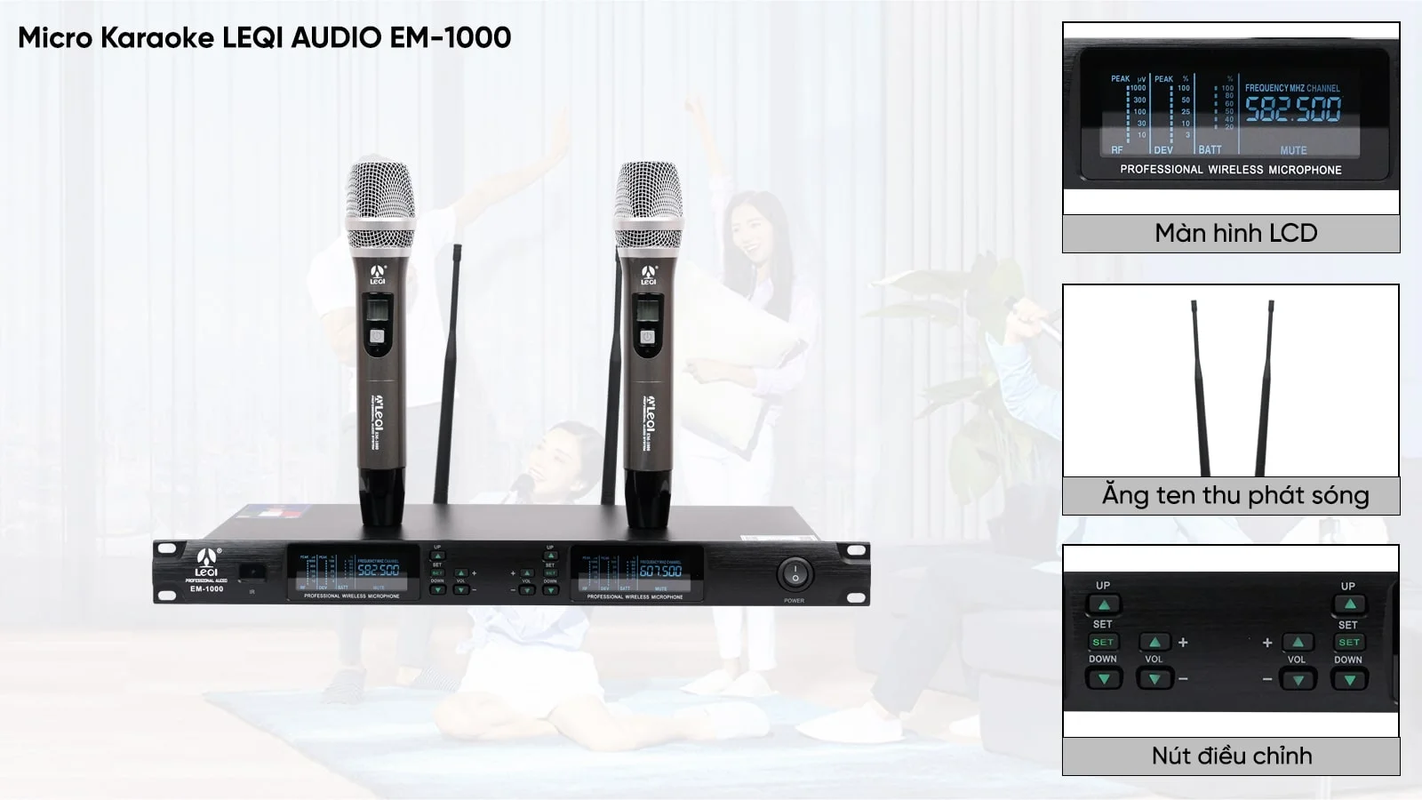Đầu thu micro LEQI EM-1000 tối giản dễ dàng điều chỉnh, tính thẩm mỹ cao Đầu thu micro LEQI EM-1000 tối giản dễ dàng điều chỉnh, tính thẩm mỹ cao