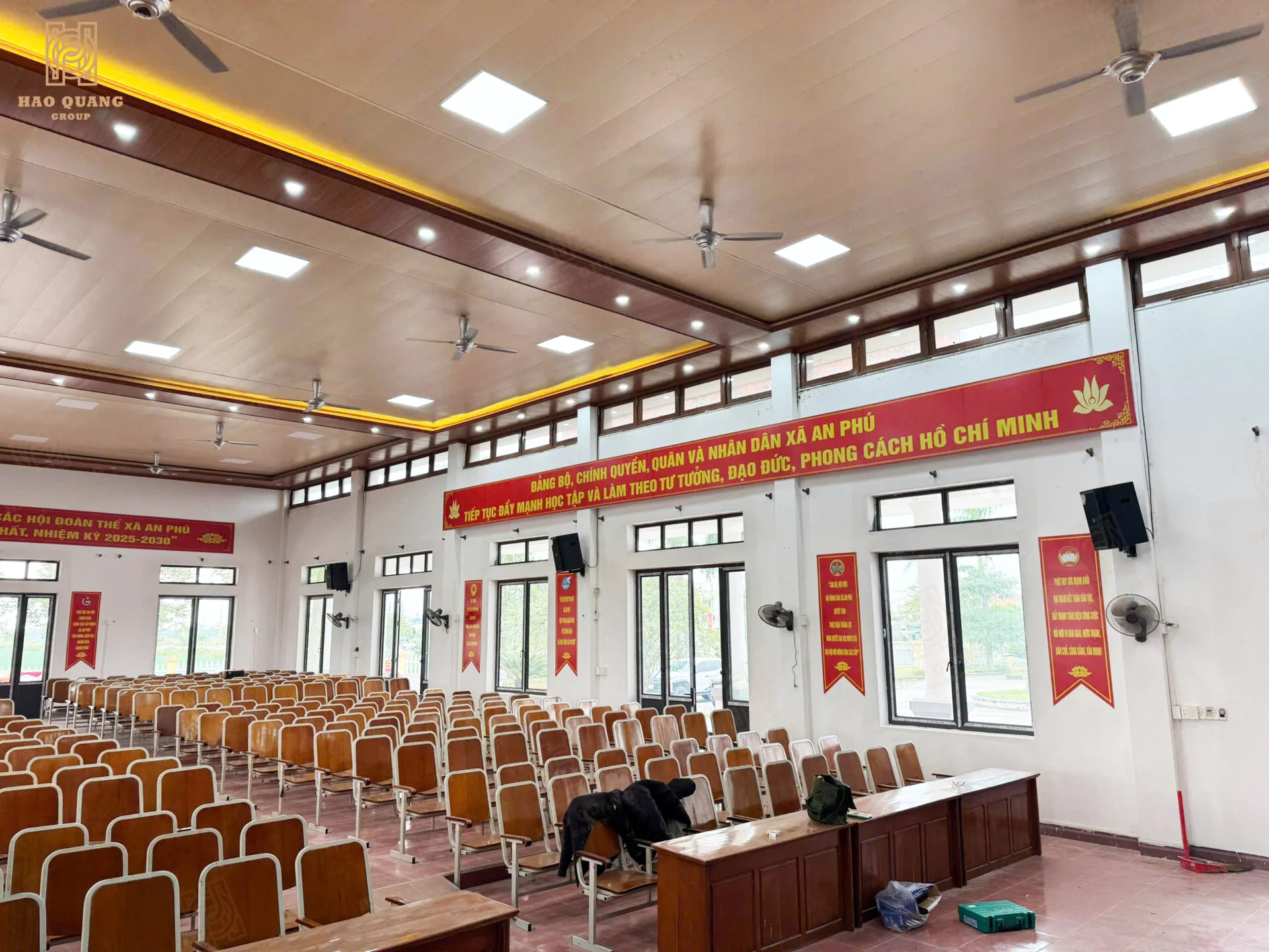 Hào Quang Group hoàn thiện hệ thống âm thanh hội trường nhà văn hóa tại Hải Dương 8 Hao Quang Group hoan thien he thong am thanh hoi truong nha van hoa tai Hai Duong 10