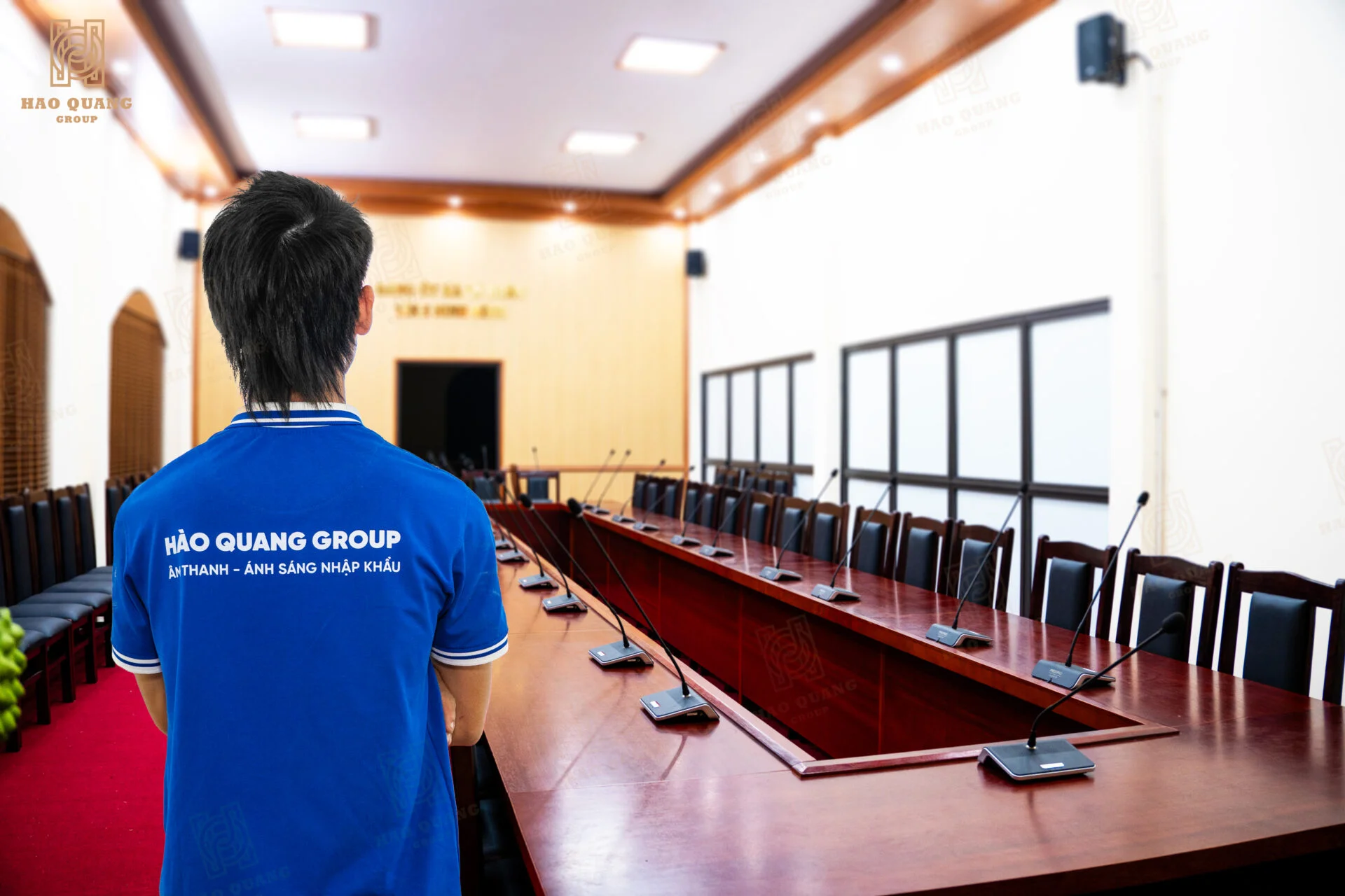 Hào Quang Group hoàn thiện hệ thống âm thanh phòng họp trực tuyến UBND xã Lý Nhân - Hà Nam 1 Hao Quang Group hoan thien he thong am thanh phong hop truc tuyen UBND xa Ly Nhan Ha Nam 2