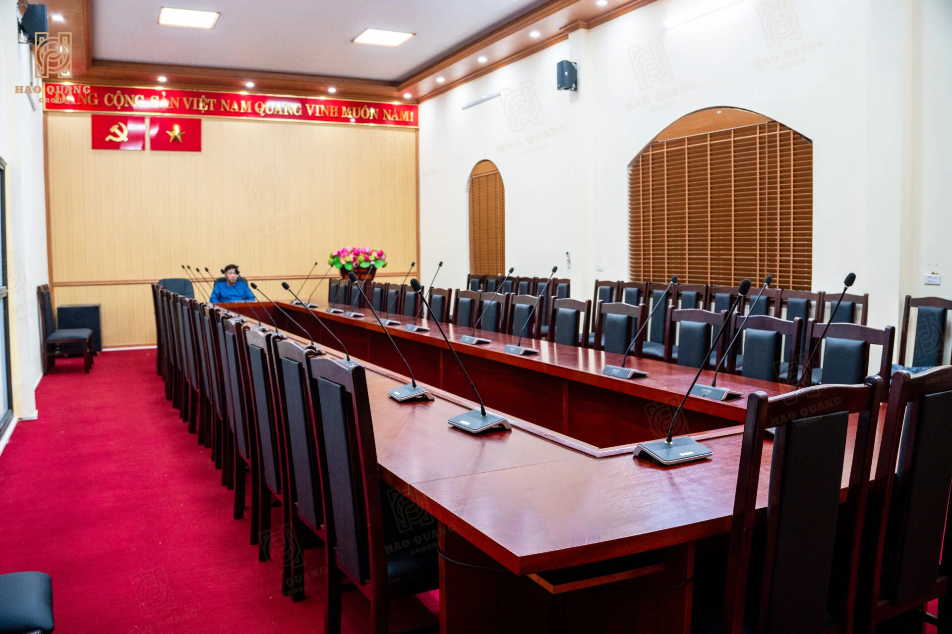 Hào Quang Group hoàn thiện hệ thống âm thanh phòng họp trực tuyến UBND xã Lý Nhân - Hà Nam 3 Hao Quang Group hoan thien he thong am thanh phong hop truc tuyen UBND xa Ly Nhan Ha Nam 4