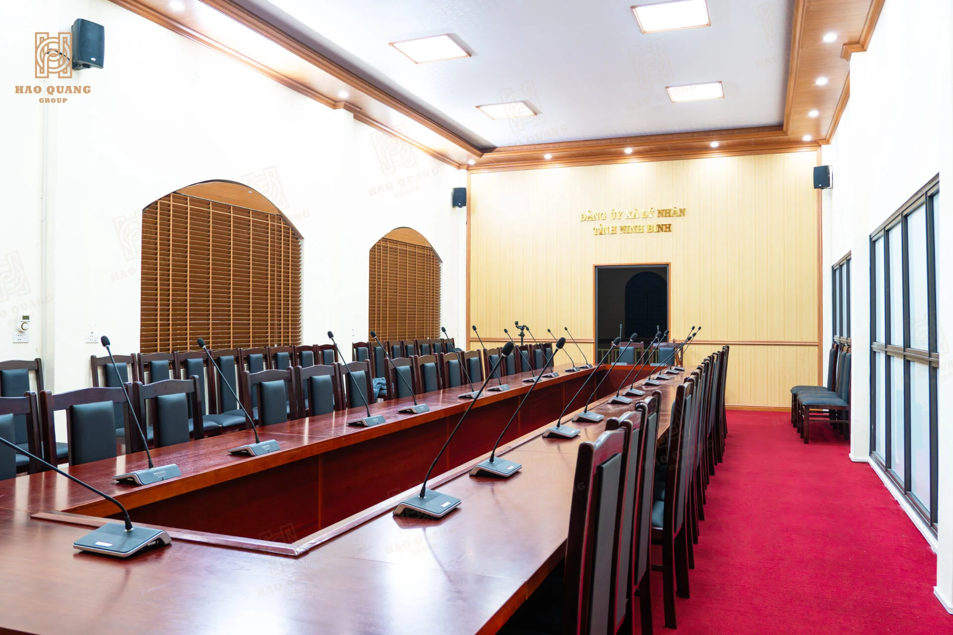Hào Quang Group hoàn thiện hệ thống âm thanh phòng họp trực tuyến UBND xã Lý Nhân - Hà Nam 5 Hao Quang Group hoan thien he thong am thanh phong hop truc tuyen UBND xa Ly Nhan Ha Nam 6
