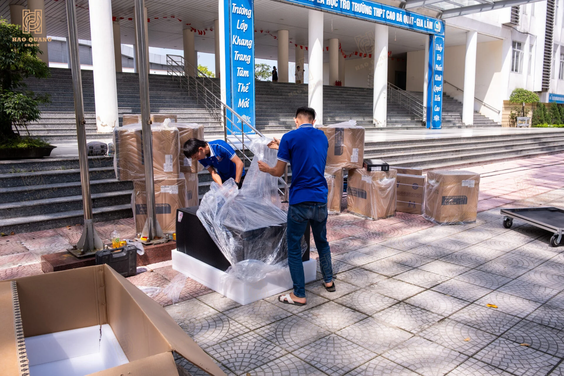 Hào Quang Group hoàn thiện hệ thống âm thanh tại trường THPT Cao Bá Quát - Gia Lâm 3 Hao Quang Group hoan thien he thong am thanh tai truong THPT Cao Ba Quat Gia Lam 3