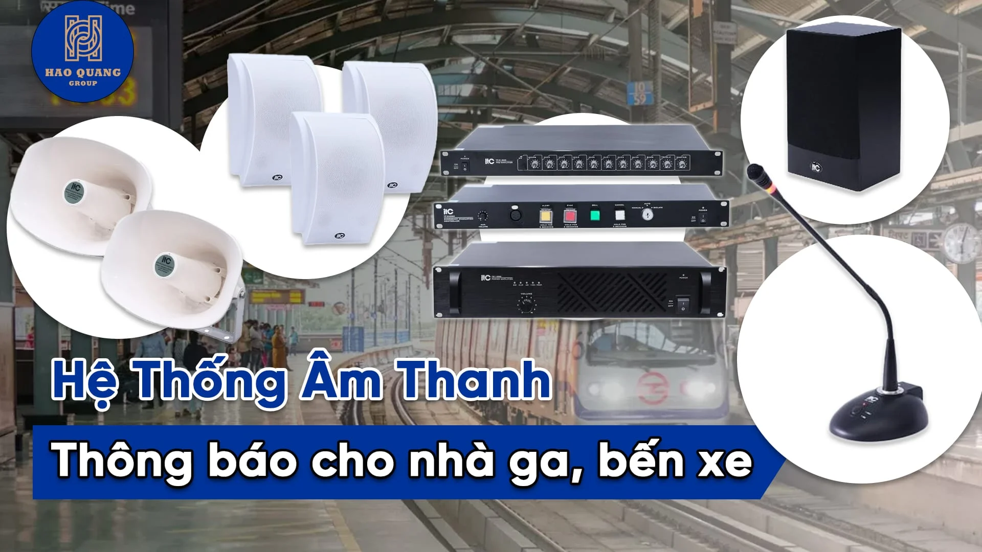Hệ thống âm thanh thông báo cho bến xe, nhà ga 1 Hệ thống âm thanh thông báo cho bến xe, nhà ga