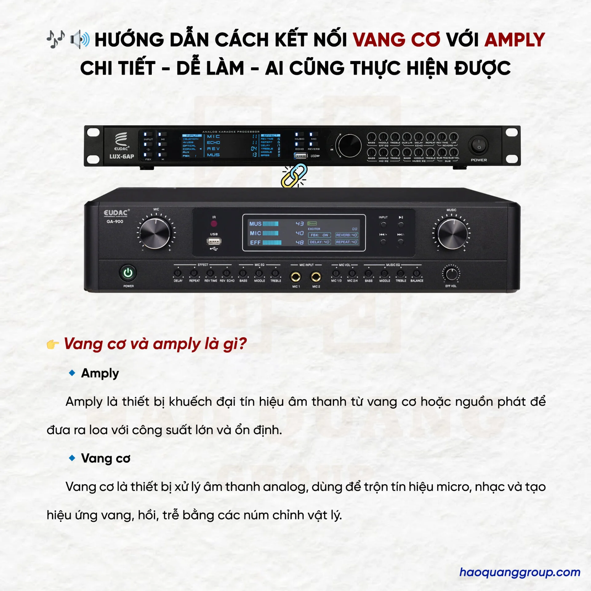 Hướng dẫn cách kết nối vang cơ với amply chi tiết và đơn giản nhất 12 Huong dan cach ket noi vang co voi amply chi tiet de lam ai cung thuc hien duoc 1