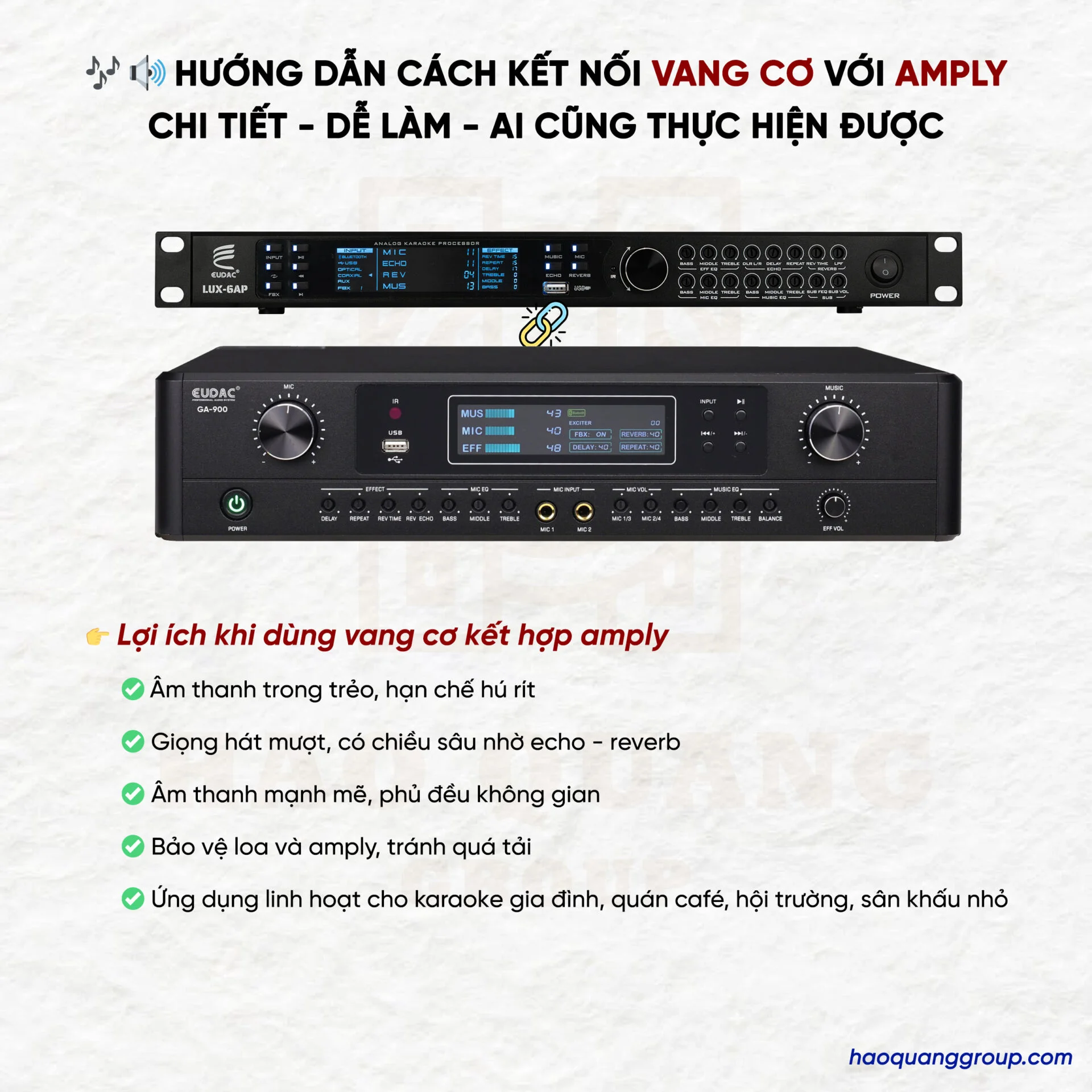 Hướng dẫn cách kết nối vang cơ với amply chi tiết và đơn giản nhất 13 Huong dan cach ket noi vang co voi amply chi tiet de lam ai cung thuc hien duoc 2