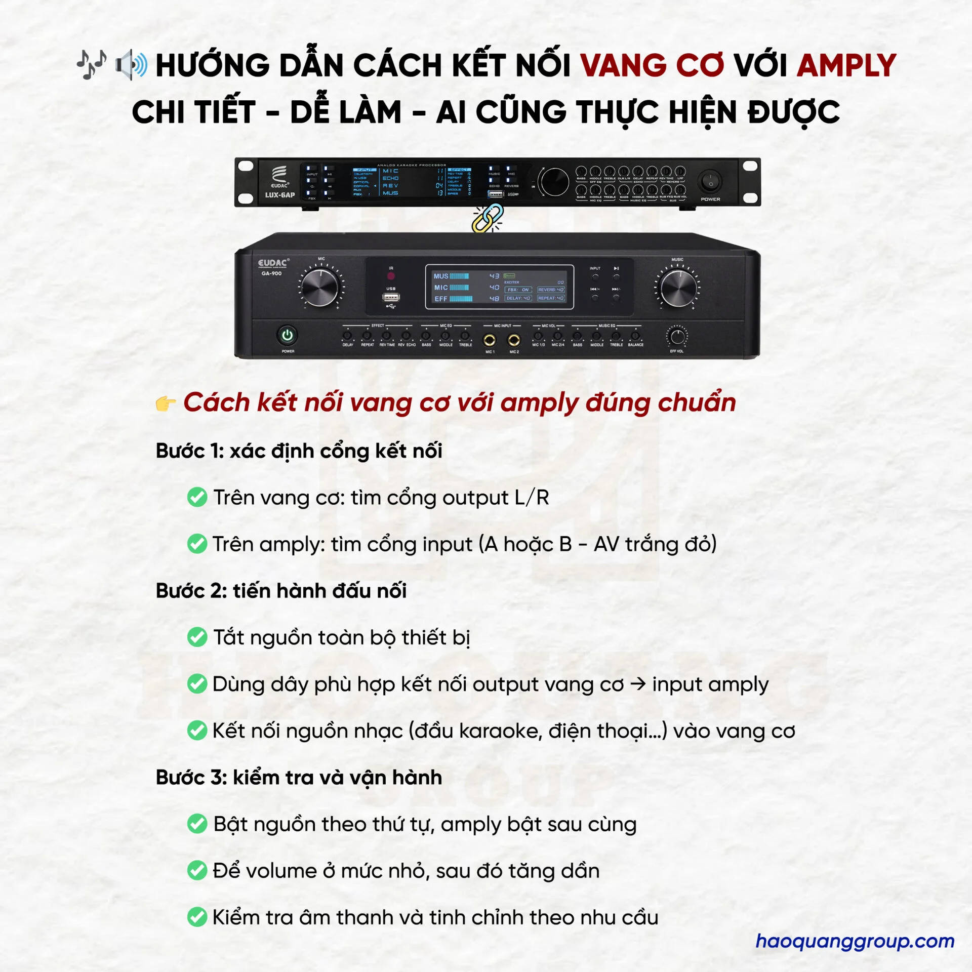 Hướng dẫn cách kết nối vang cơ với amply chi tiết và đơn giản nhất 15 Huong dan cach ket noi vang co voi amply chi tiet de lam ai cung thuc hien duoc 4