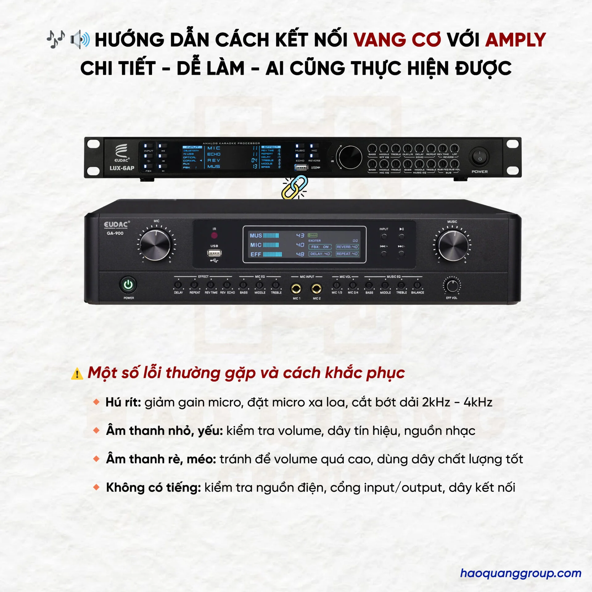 Hướng dẫn cách kết nối vang cơ với amply chi tiết và đơn giản nhất 16 Huong dan cach ket noi vang co voi amply chi tiet de lam ai cung thuc hien duoc 5