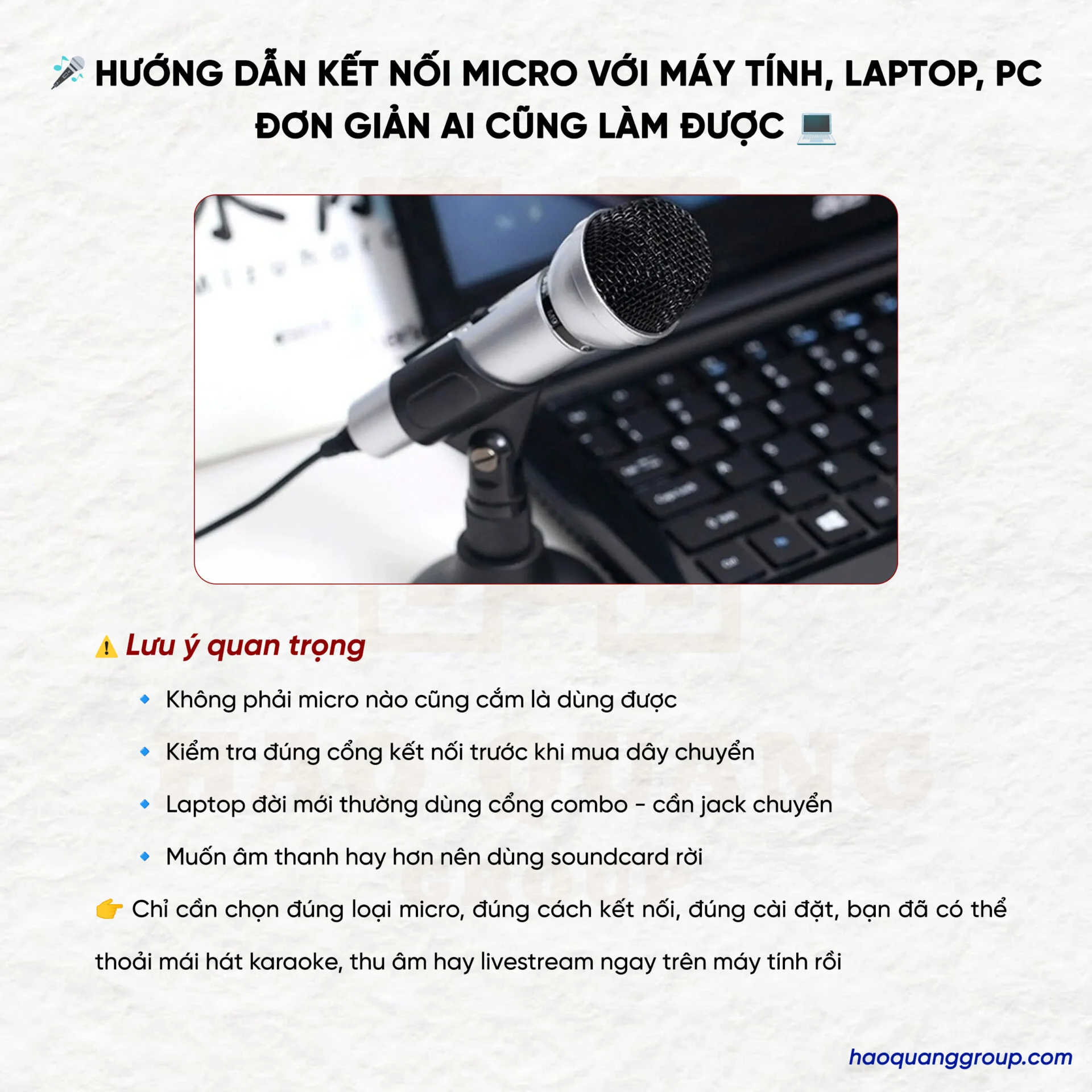 Hướng dẫn cách kết nối micro với máy tính, laptop, PC 23 Huong dan ket noi micro voi may tinh laptop PC don gian 4