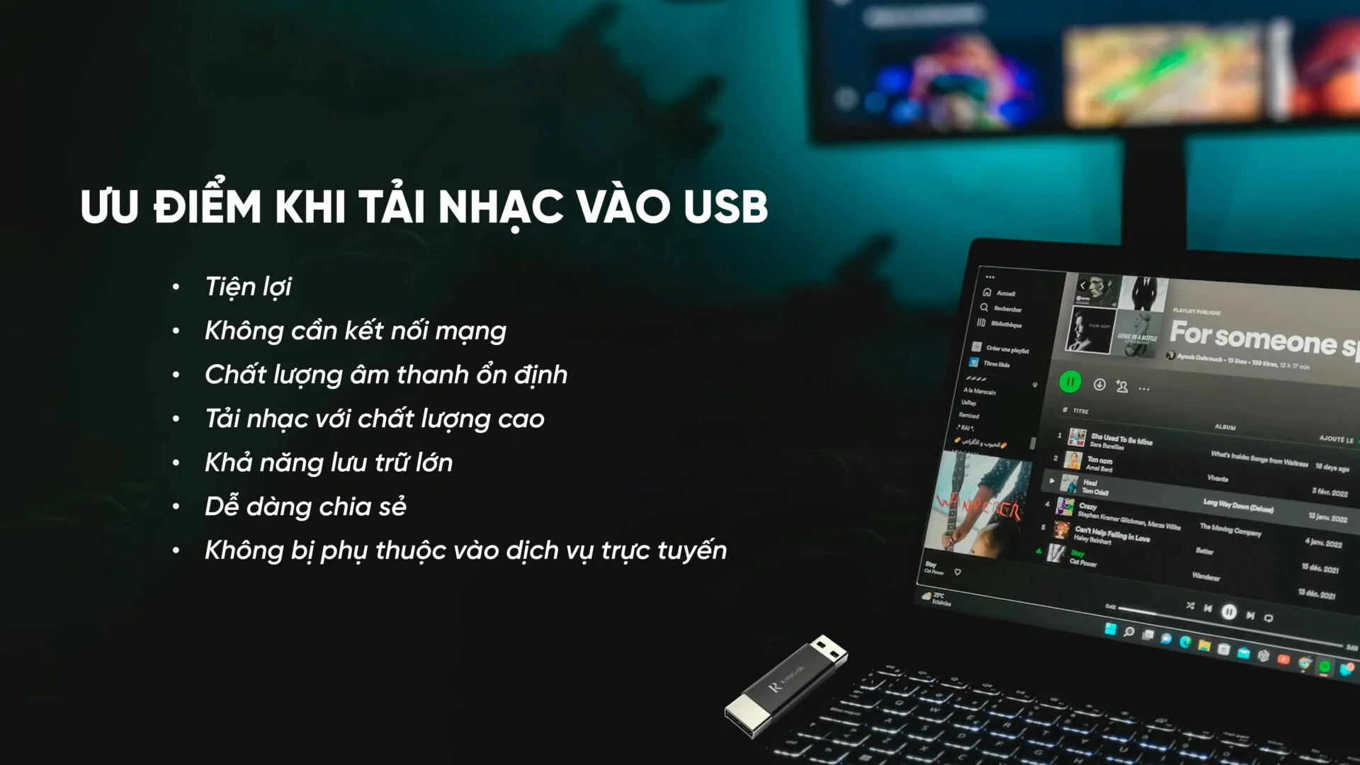Cách tải nhạc vào USB trên máy tính và điện thoại nhanh chóng nhất 1 Khi tải nhạc vào USB mang đến nhiều ưu điểm vô cùng tiện lợi
