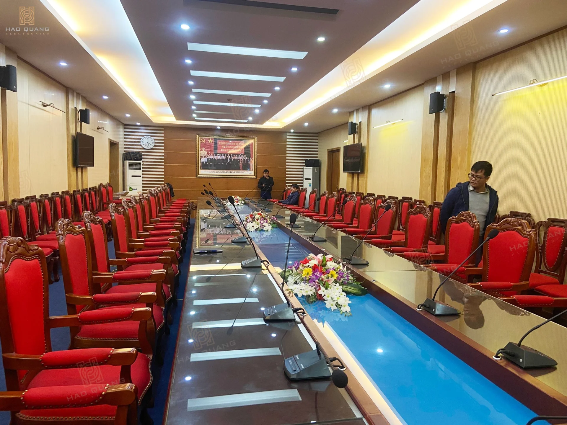 Lắp đặt hệ thống âm thanh hội nghị chuyên nghiệp Đại học Hùng Vương