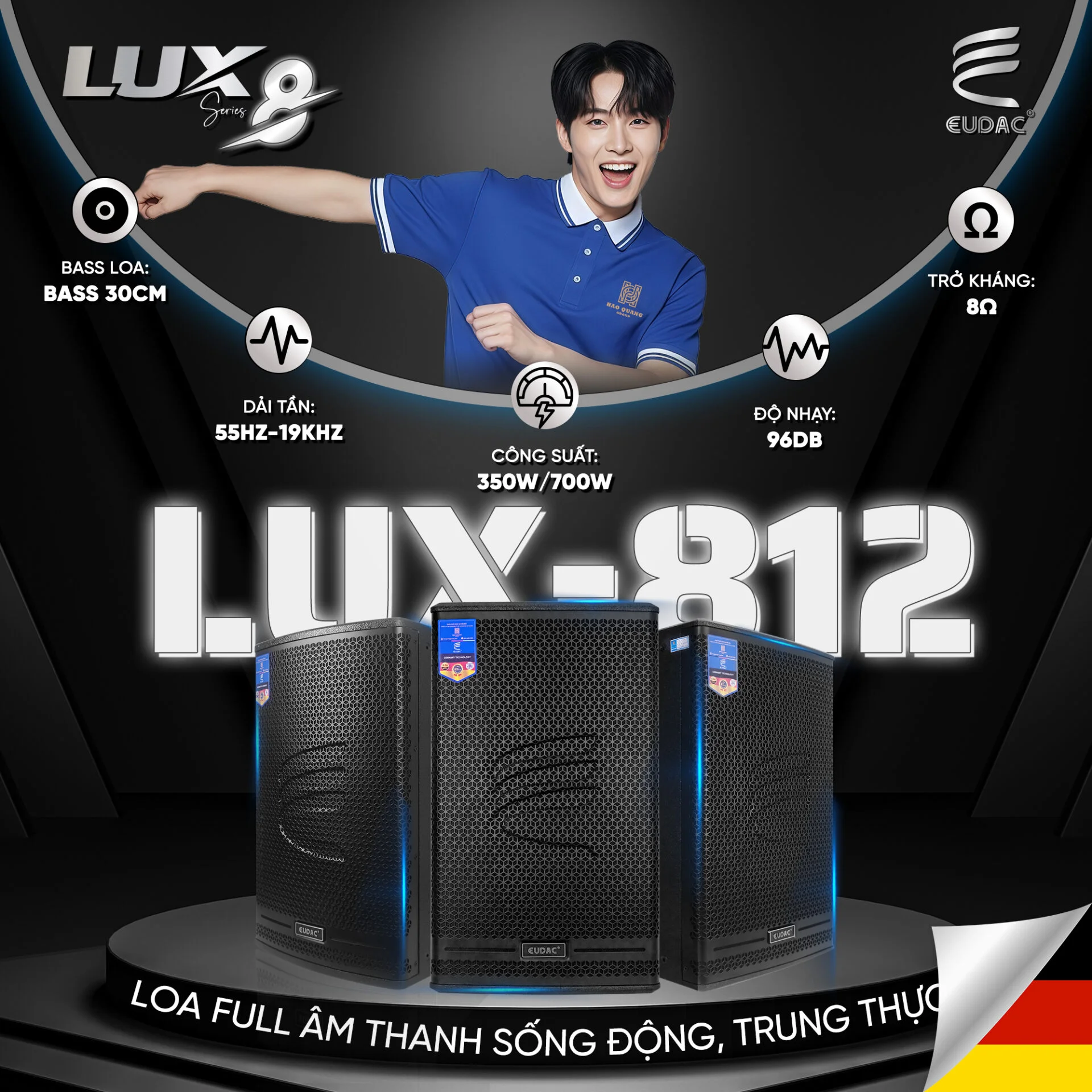 Top Loa DMX Bass 30 Được Ưa Chuộng Nhất Hiện Nay 4 Loa DMX bass 30 NKS-12 sở hữu thiết kế đẹp mắt, tinh tế