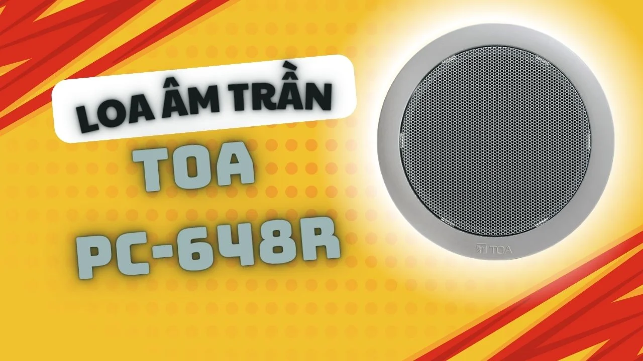 Loa âm trần 6W TOA PC-648R 2 Loa Âm Trần 6W TOA PC-648R - Âm Thanh Lan Tỏa, Thiết Kế Tinh Tế