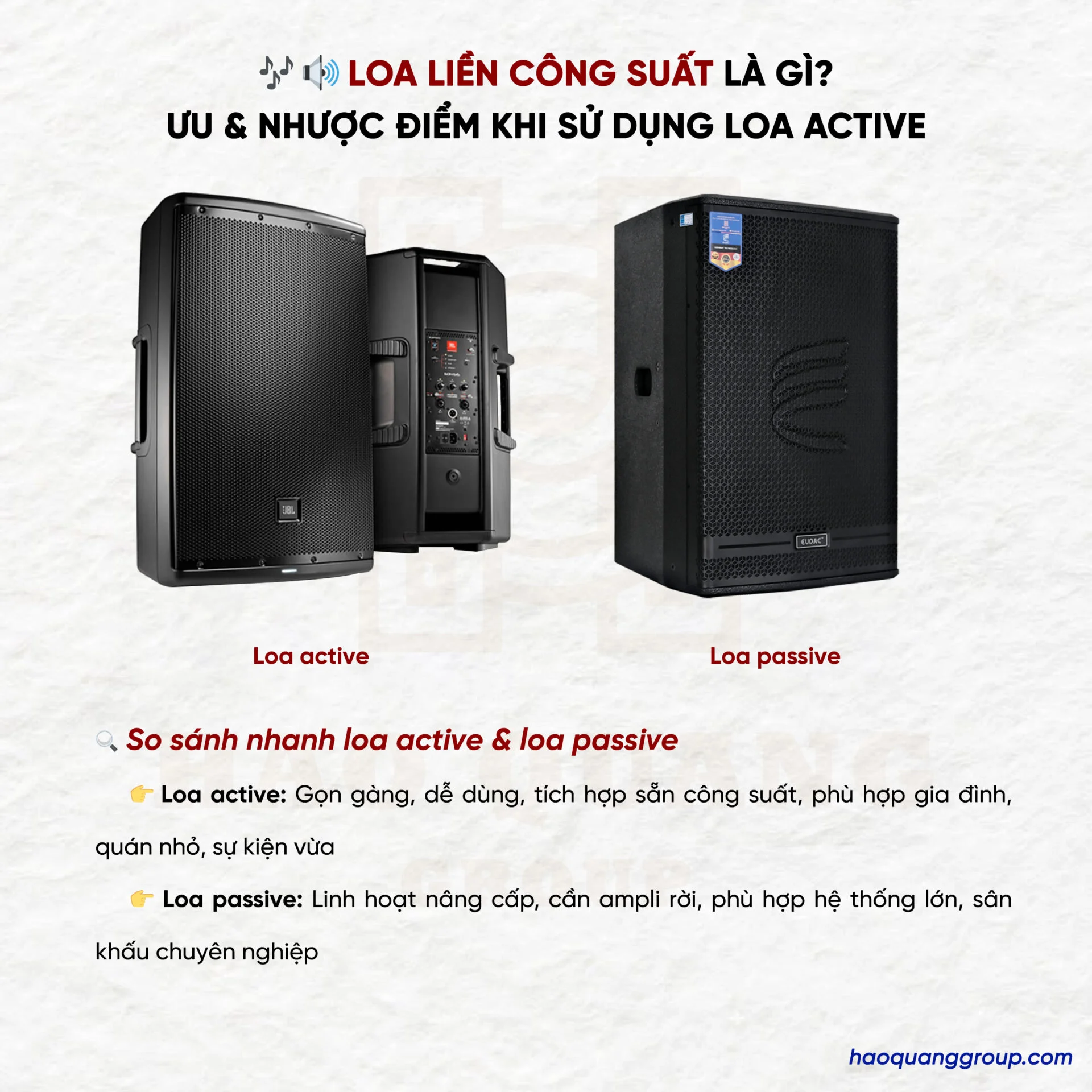 Loa liền công suất là gì? Ưu và nhược điểm khi sử dụng loa liền công suất 9 Loa lien cong suat la gi Uu nhuoc diem khi su dung loa active 7
