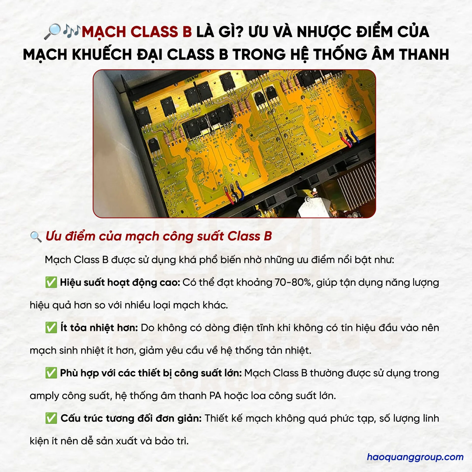 Mạch class B là gì? Ưu và nhược điểm của mạch khuếch đại class B 7 Mach class B la gi Uu va nhuoc diem cua mach khuech dai class B 3