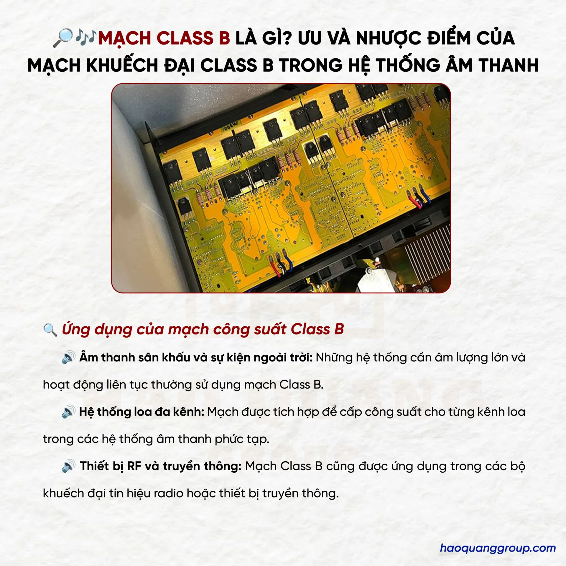 Mạch class B là gì? Ưu và nhược điểm của mạch khuếch đại class B 10 Mach class B la gi Uu va nhuoc diem cua mach khuech dai class B 6