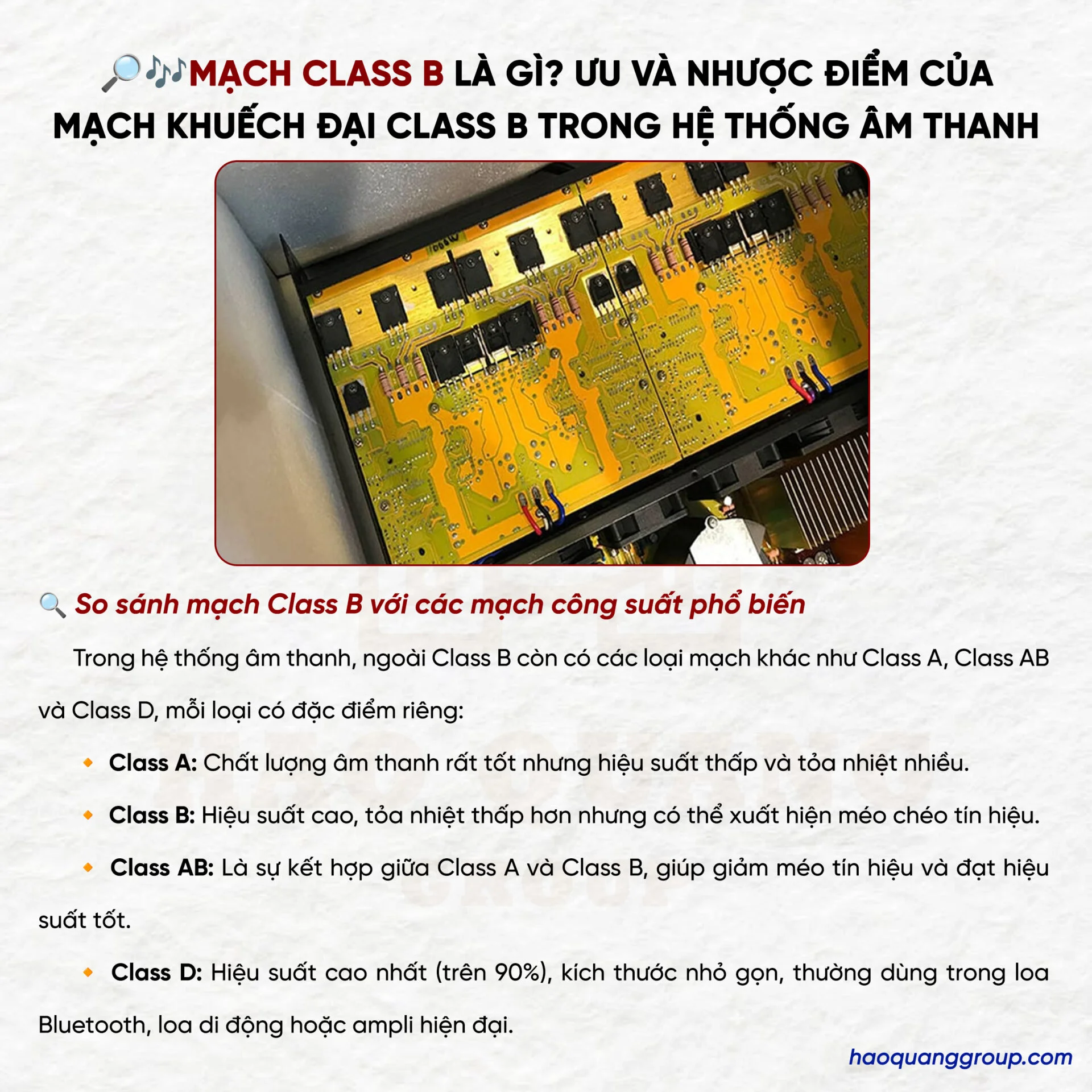 Mạch class B là gì? Ưu và nhược điểm của mạch khuếch đại class B 11 Mach class B la gi Uu va nhuoc diem cua mach khuech dai class B 7