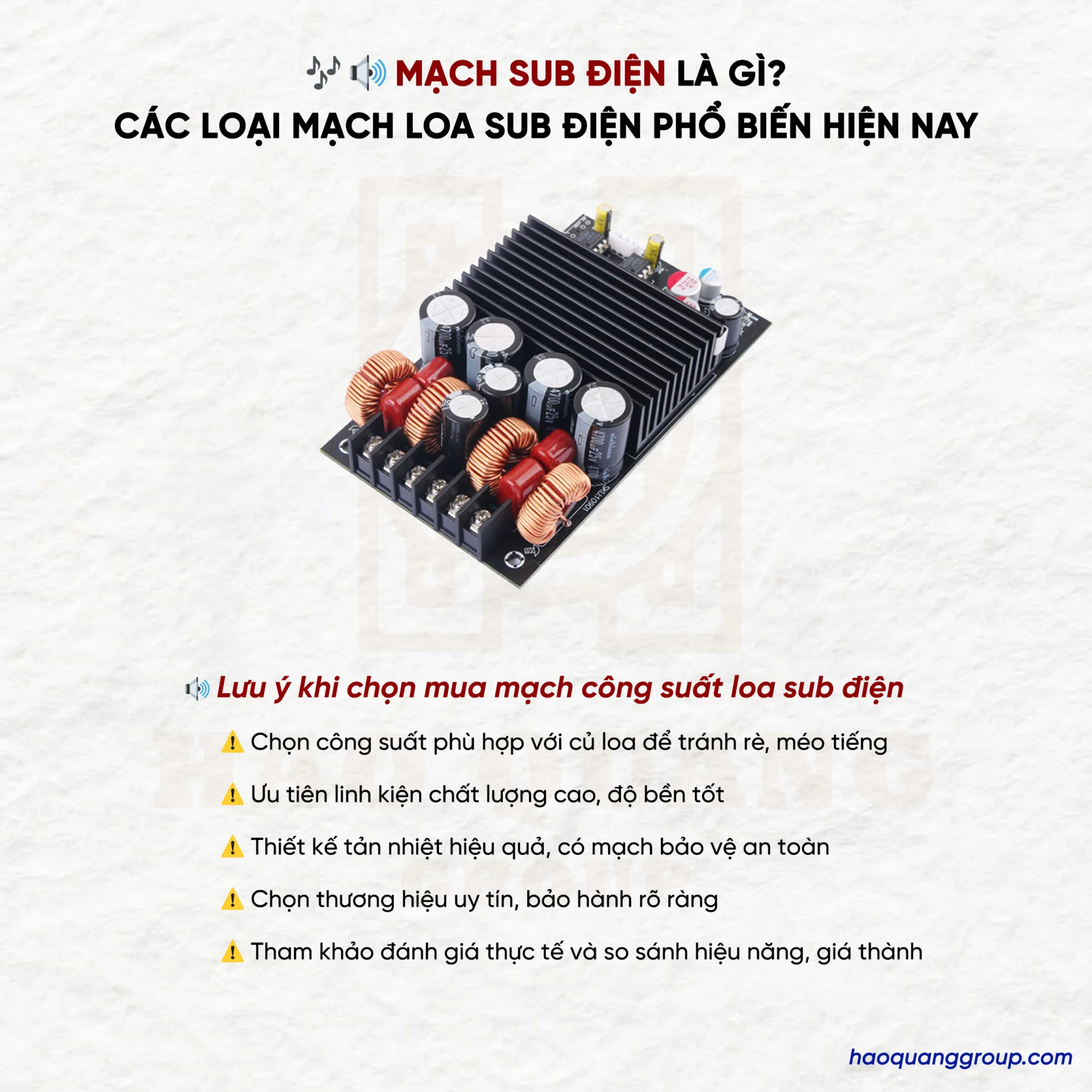 Mạch sub điện là gì? Một số mạch công suất loa sub điện cao cấp, đáng mua nhất 18 Mach sub dien la gi Cac loai mach loa sub dien pho bien hien nay 4