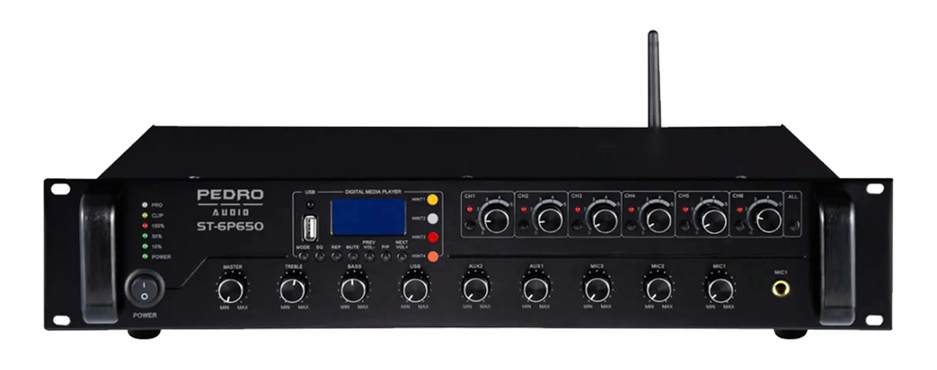 Amply phân vùng PEDRO ST-6P650 1 Amply phân vùng PEDRO ST-6P650