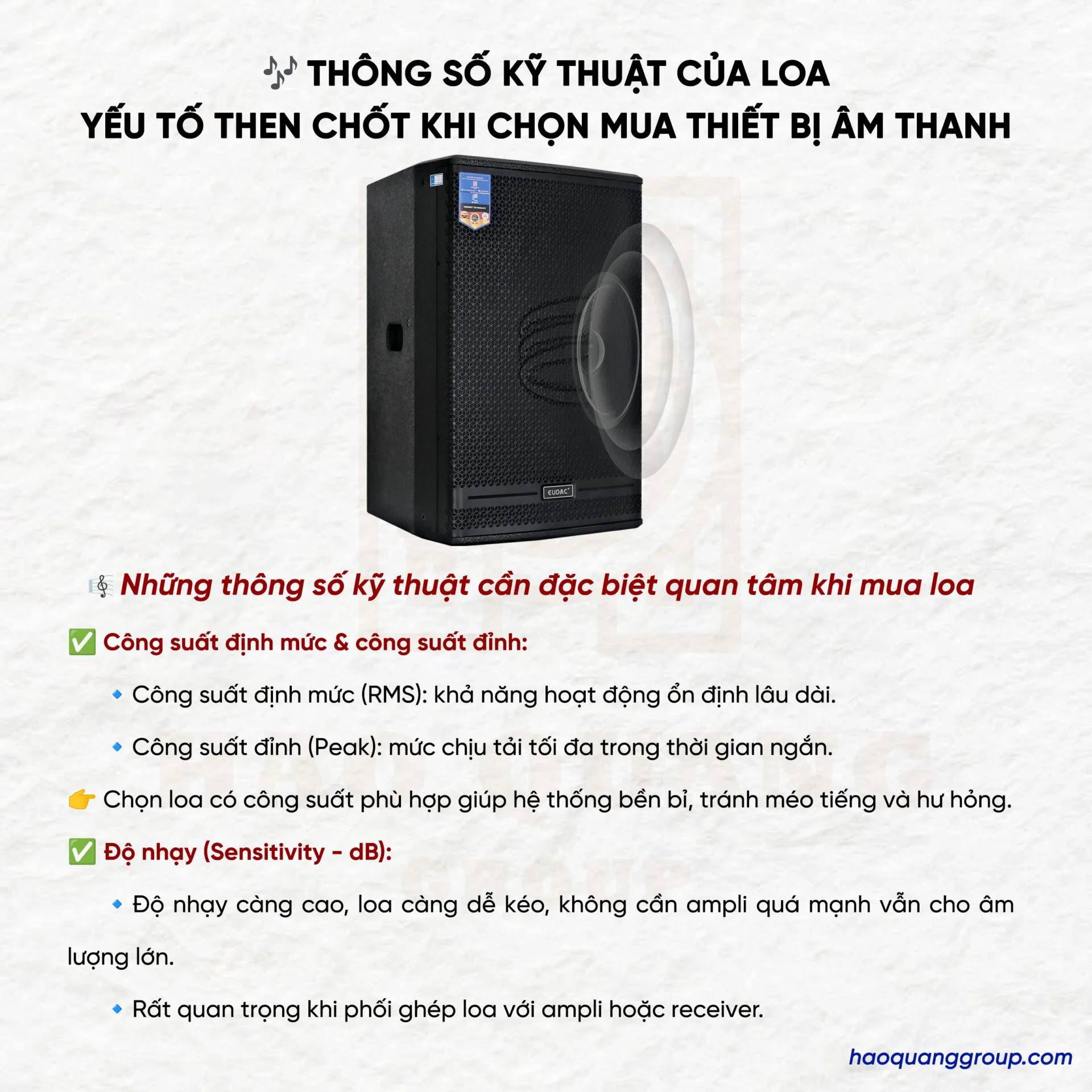 Thông số kỹ thuật của loa – Yếu tố quan trọng khi chọn mua thiết bị âm thanh 5 Thong so ky thuat cua loa Yeu to then chot khi chon mua thiet bi am thanh 2