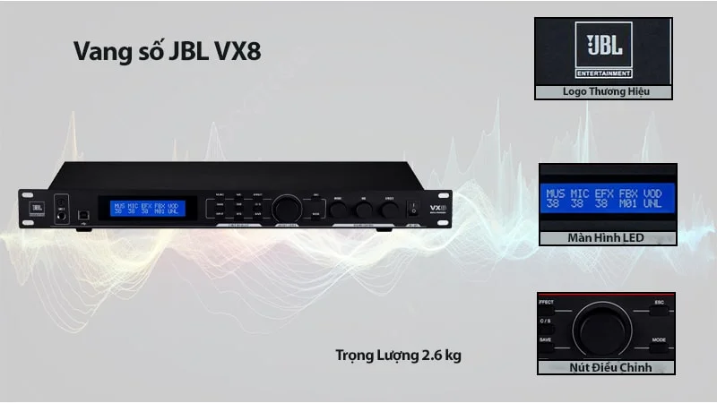 Vang số JBL VX8 2 Vang số JBL VX8 chuyên nghiệp