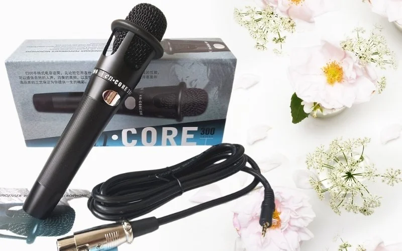 Gợi ý các dòng Micro jack 3.5 hát karaoke, livestream chất lượng nhất hiện nay 5 Micro jack 3.5 E300 có dây tiện lợi khi sử dụng.