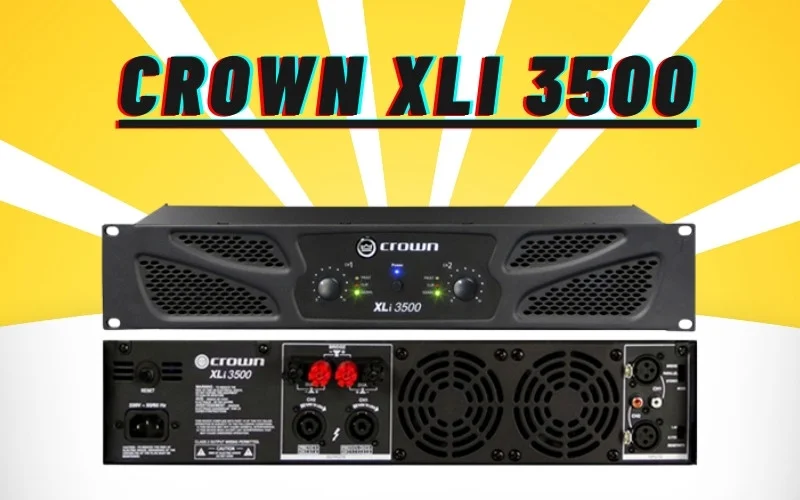 Khám phá TOP 6 cục đẩy 32 sò công suất lớn, âm thanh bùng nổ 8 Crown XLi 3500 sở hữu khung vỏ thép chắc chắn, mặt trước tối giản, dễ dàng kết nối với các mixer, vang số và loa chuyên dụng.