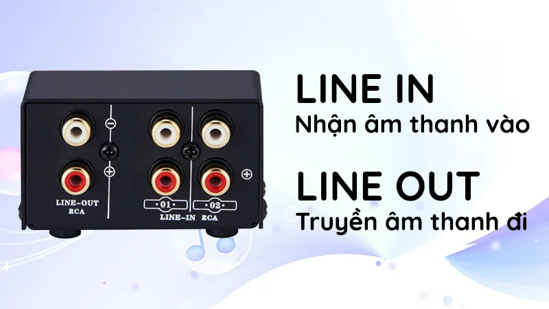 Line in là gì? Line out là gì? Chức năng của 2 loại cổng này dùng để ...
