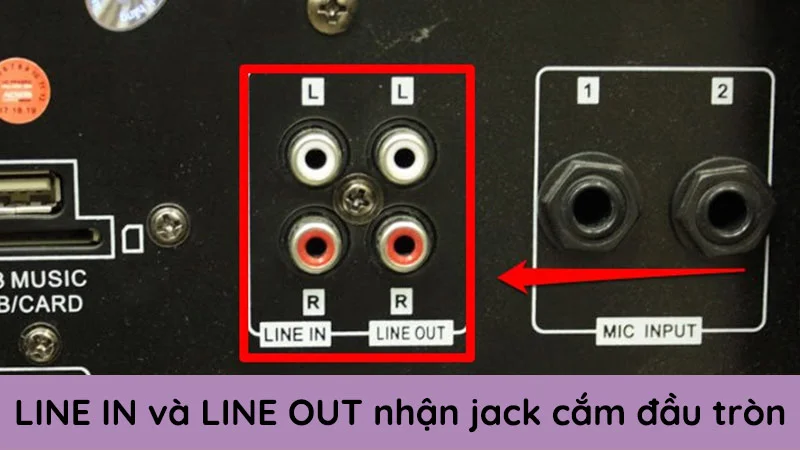 Line in là gì? Line out là gì? Chức năng của 2 loại cổng này dùng để ...