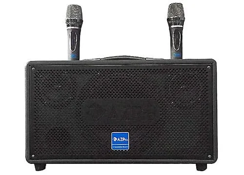 Loa karaoke xách tay AZpro AZ-336, kèm 2 micro UHF