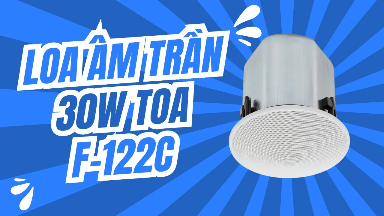 Loa âm trần 30W TOA F-122C 2 Loa Âm Trần 30W TOA F-122C - Âm Thanh Sắc Nét, Hoàn Hảo Cho Mọi Không Gian